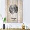 Designart - Romantic Moon Kiss of Two Lovers - Modern Print on Natural Pine Wood